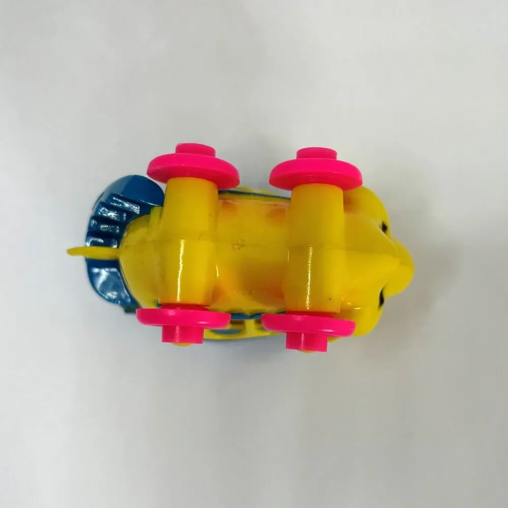 1960s Vintage Mattel Upsy Downsy Piggy Bus Plastic Made Hong Kong Toy